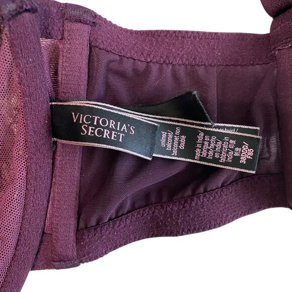 Victoria’s Secret Dream Angels Unlined Balconet 38DDD Plum Purple - Picture 4 of 4
